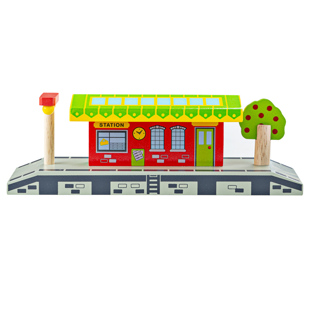Village Station for Wooden Train Sets