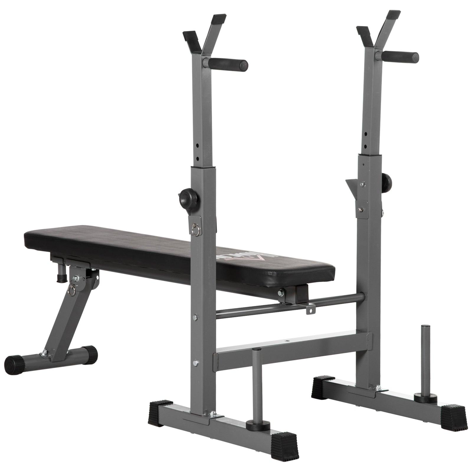 Adjustable Foldable Weight Bench With Barbell Rack