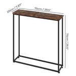 Levede Console Hall Table Slim Entryway Hallway Sofa Table Display Shelf Industrial