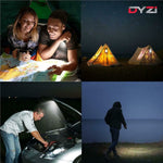 Dyzi Usb Rechargeable Bike Front Light: 4 Modes Daylight Sensor