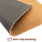 Non-shed Synthetic Coir Step Mat 75cm X 25cm | Set of 2 | Brown