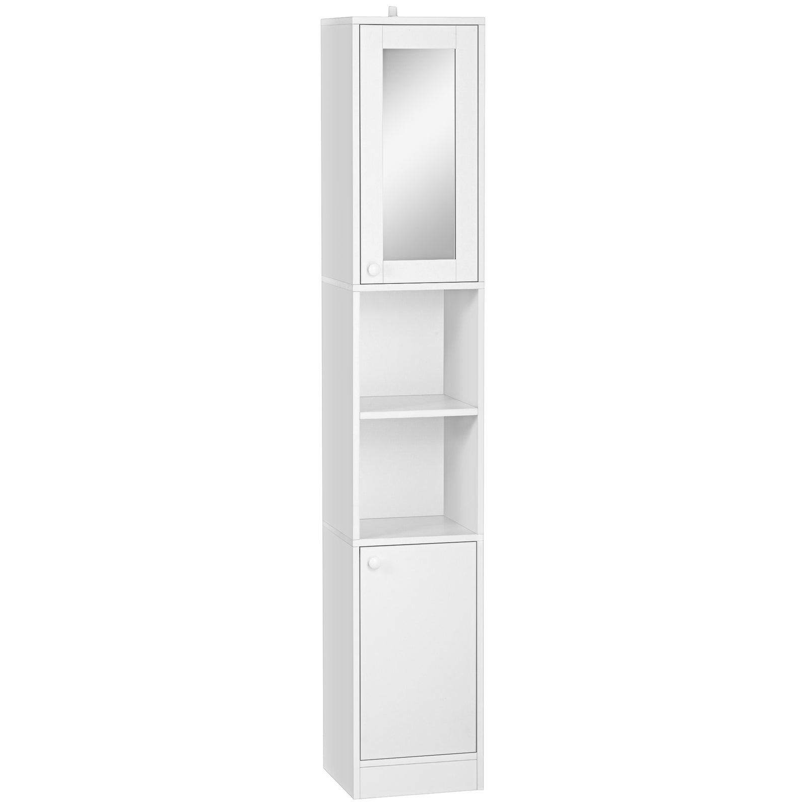 Tall Bathroom Storage Cabinet Freestanding With Mirror