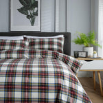 Stewart Dress 100% Brushed  Cotton Duvet Cover Set | Double | Multi Colour