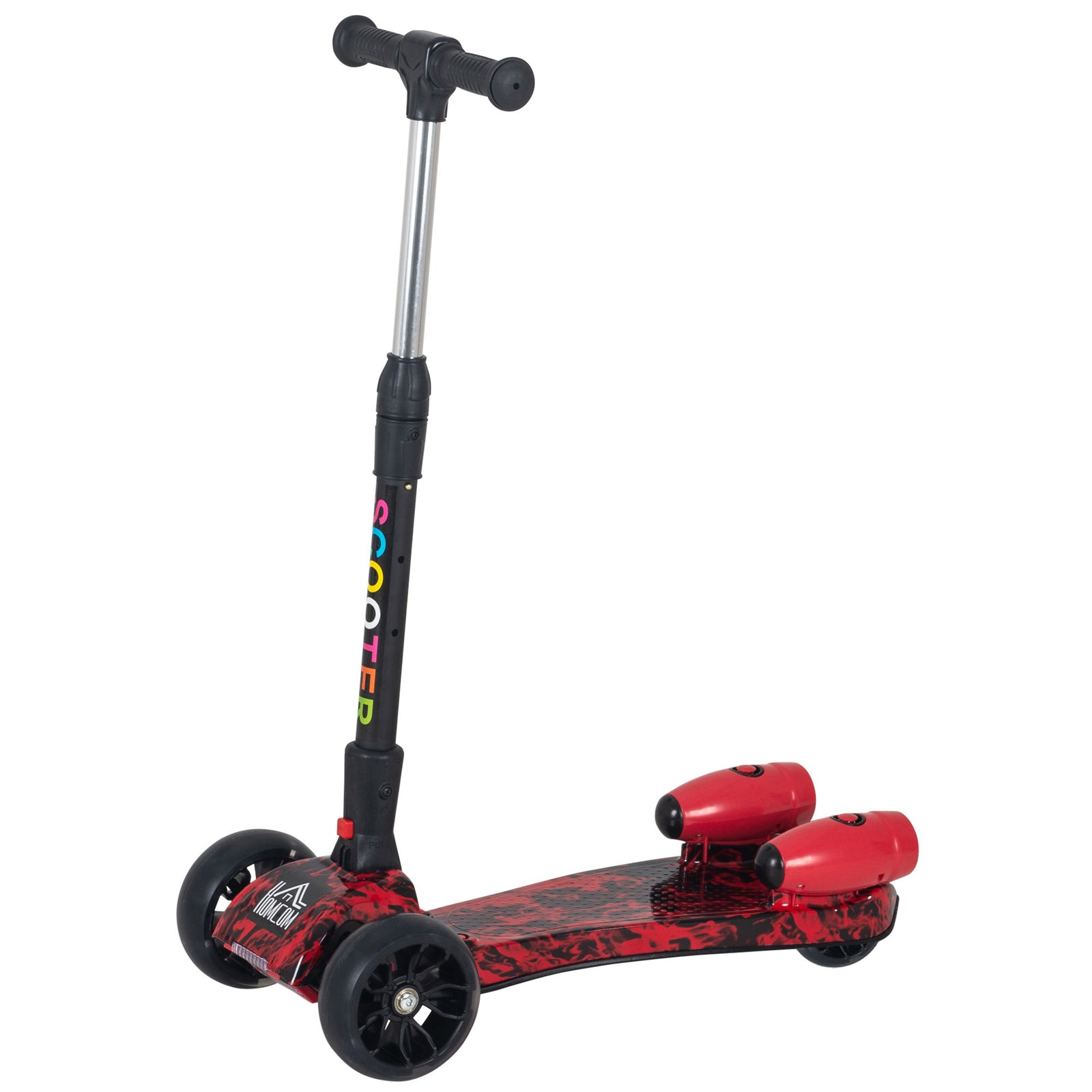 Child 3-wheel Scooter Light Music Water Spray Rechargeable 3-6 Yrs | Red