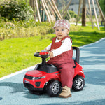 3-in-1 Ride On Car Foot To Floor Slider Toddler W/ Horn Steering | Red