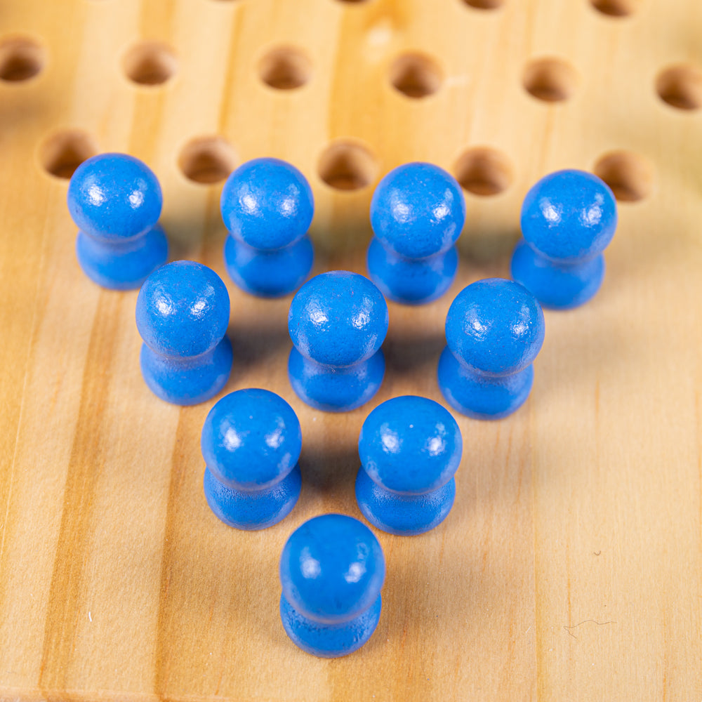 Bigjigs Toys Traditional Wooden Chinese Chequers Game, 2-4 Players