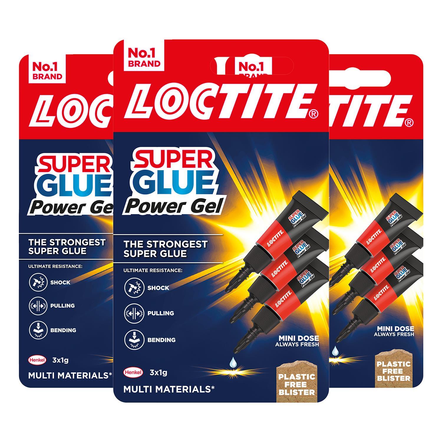 Mini Trio Super Glue Gel For High-quality Repair For All Materials, 1g | Set-of-9