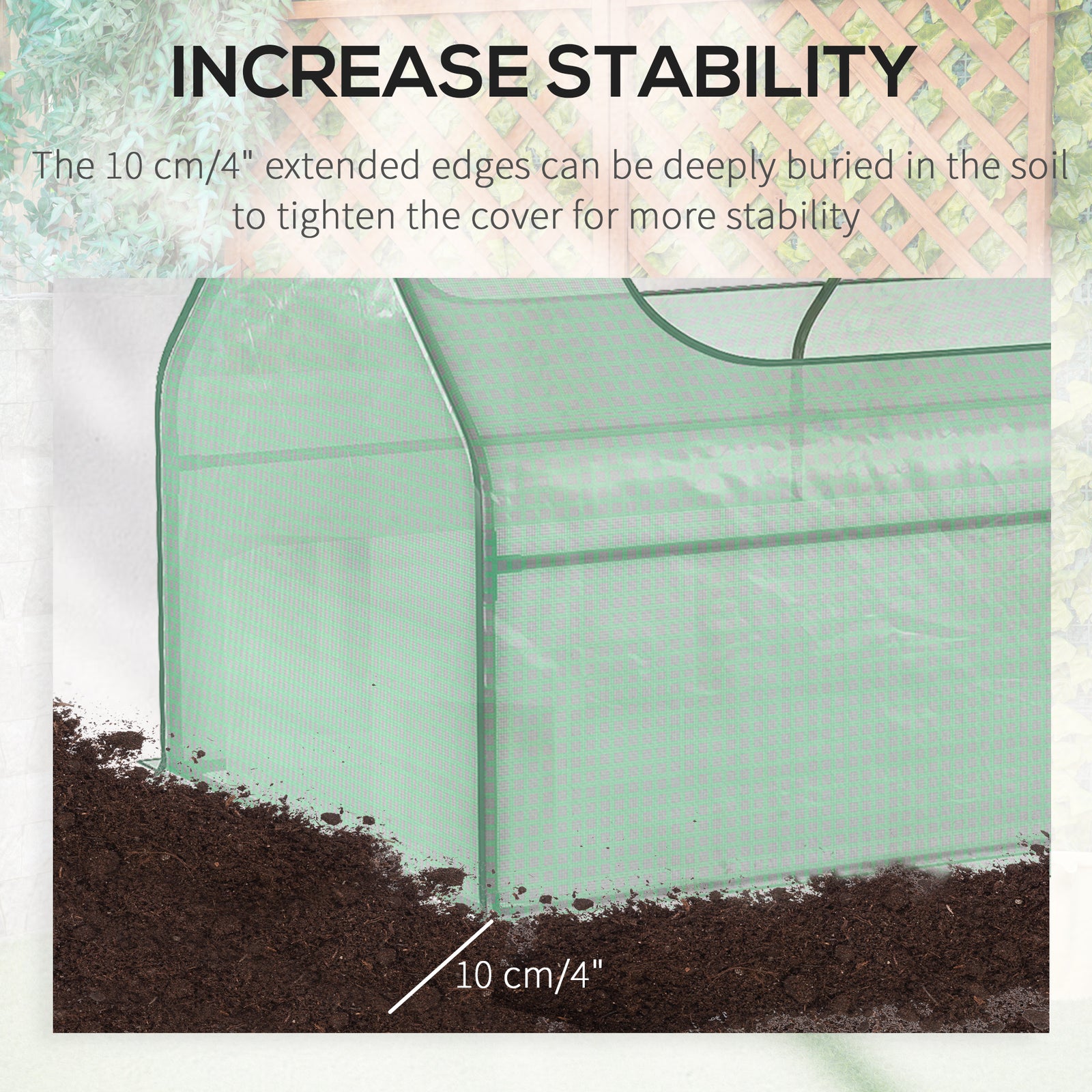 Raised Garden Bed With Greenhouse | Green