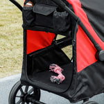 Easy Folding Pet Stroller For Large Dogs | Black