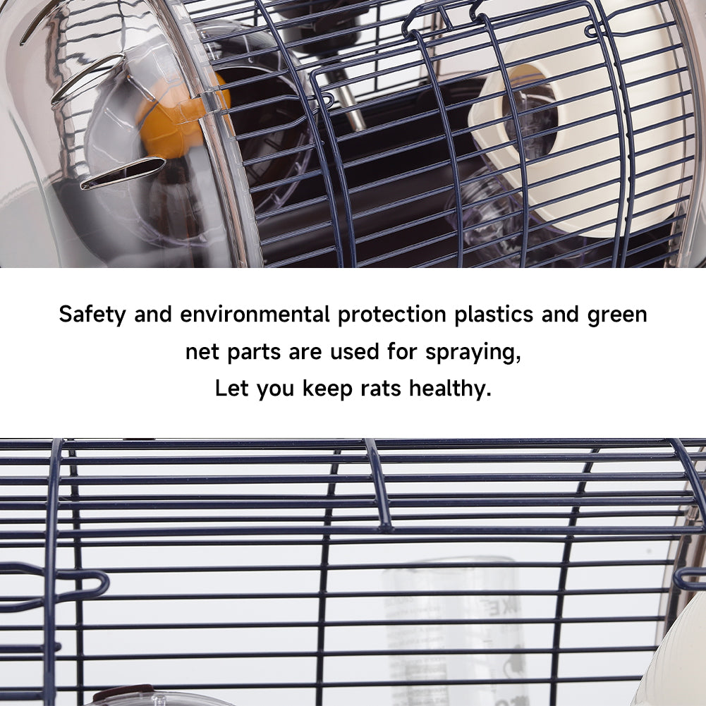 Crystal Hamster Cage Basic Outdoor Cage For Viewing Pet Cages | Coffee