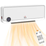 1000w/2000w Wall Downflow Heater 10-49 Degree Temperature | One Size | White