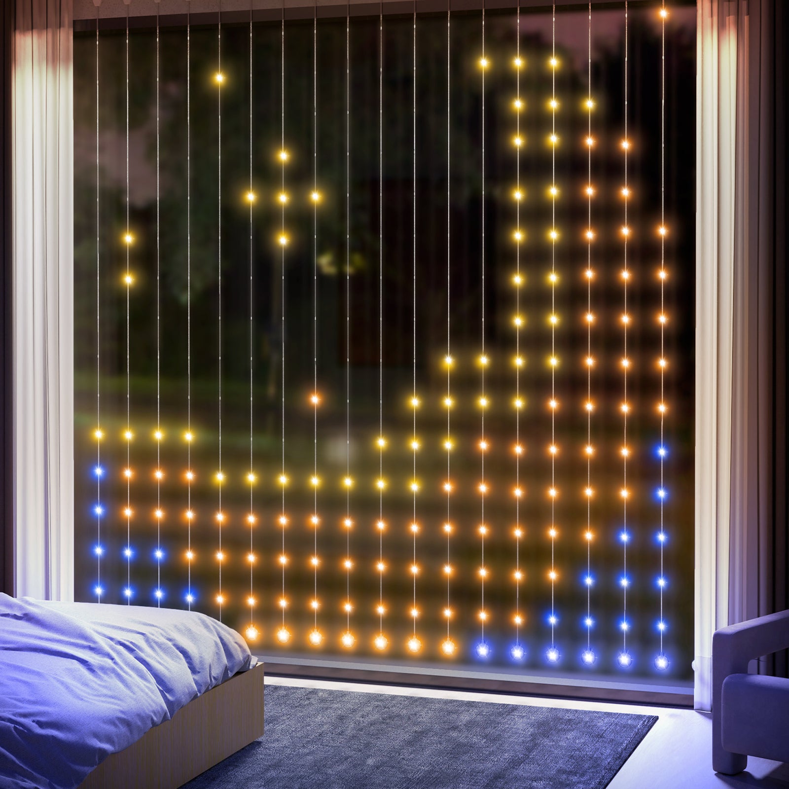 Smart Led Curtain Lights, Dynamic Diy Fairy Lights, 3x3(m)