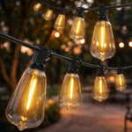 HOMCOM 50 Led Curtain Lights, Ip44 Waterproof Fairy Curtain Lights, Warm White