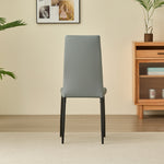 Stylish Seattle Dining Table Set With 4 Emily Faux Leather Chairs