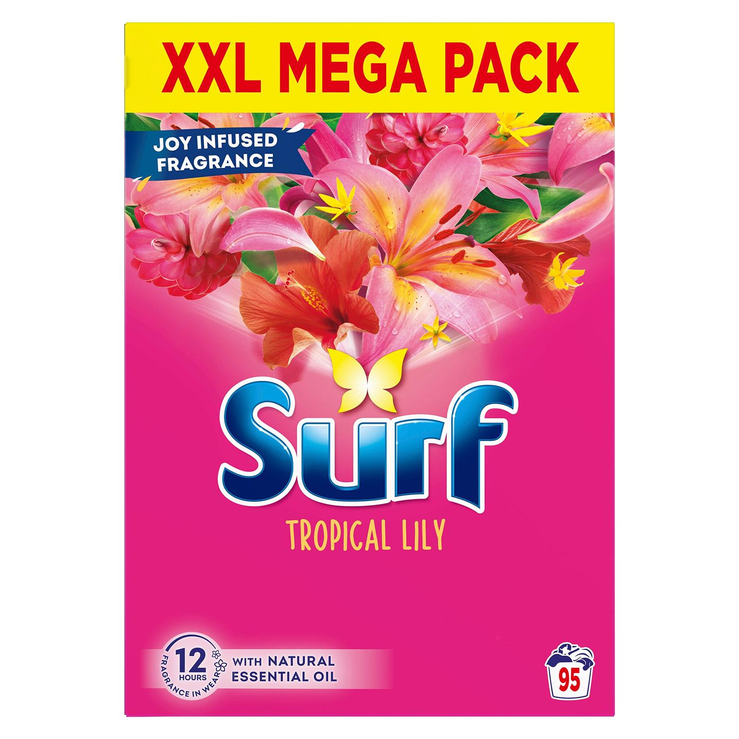 Xl Mega Pack Tropical Lily Laundry Washing Powder 95 Washes, 4.75 Kg