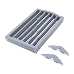 Foldable Freestanding 3/4-panel Arched Pet Gate, Indoor Safety Barrier For Doorways, Halls & Staircases | Large | Grey