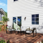 4pcs Outdoor Garden Furniture Set | Light Grey