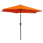 2.6m Patio Umbrella With Tilt Crank | Orange