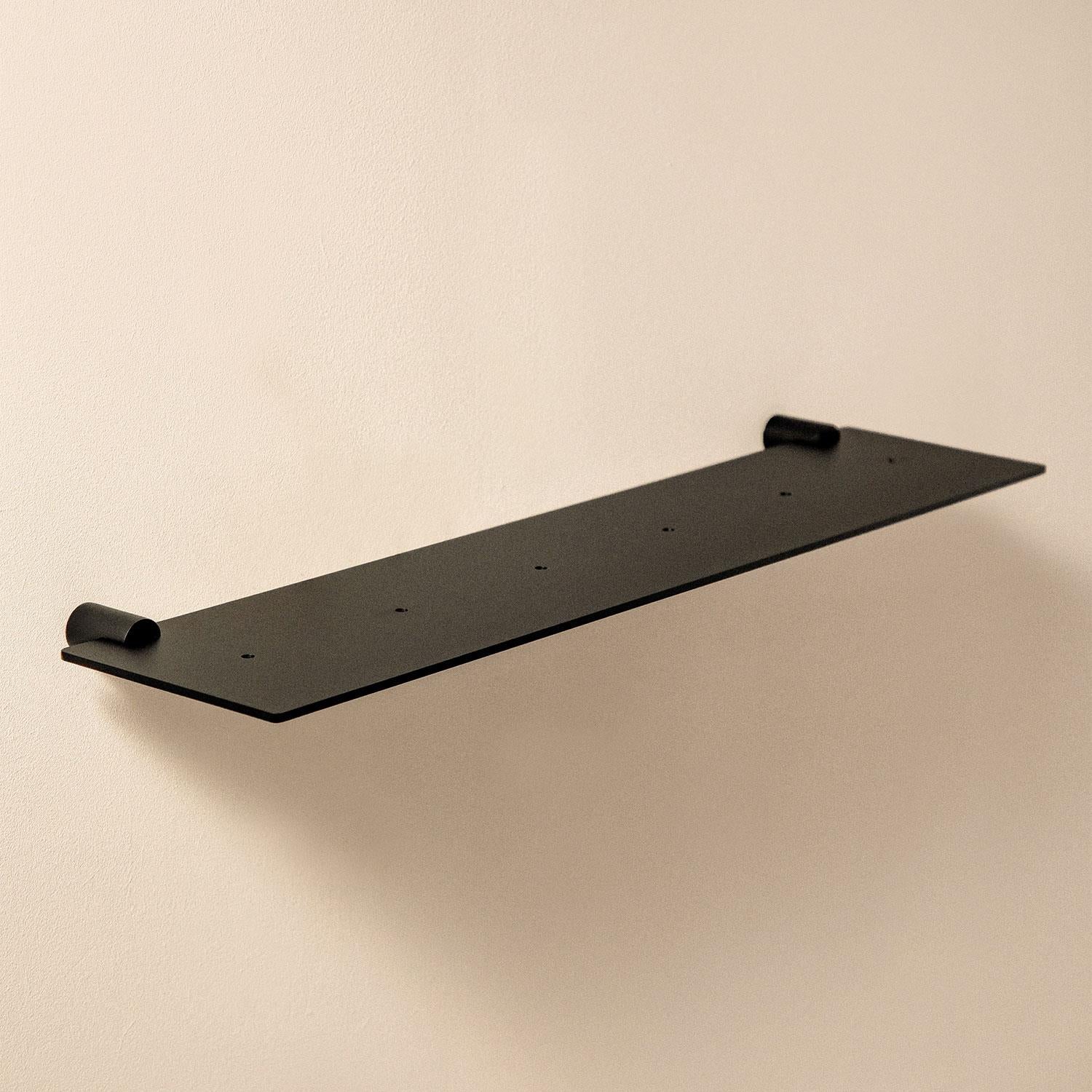 Bathroom Bathroom Shelf, Organizer, 40cm, Matt Black, Logic Collection