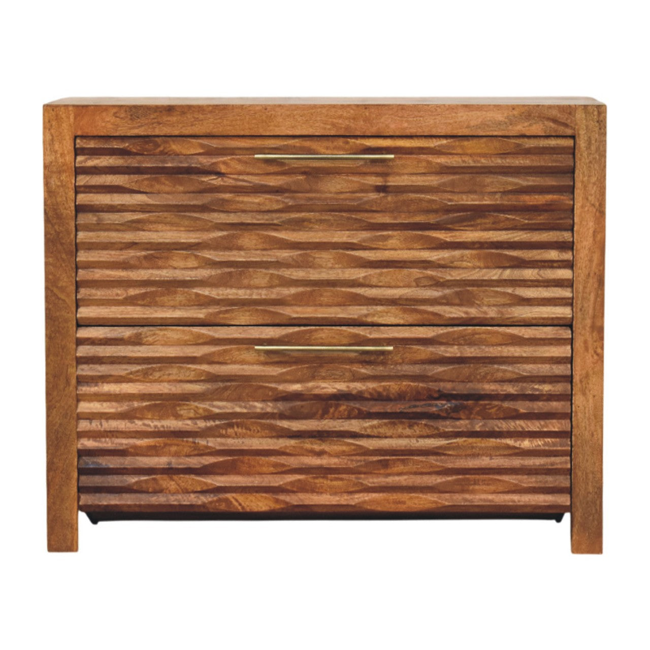 Artisan Furniture Solid Wood Amber Wavefront Cabinet