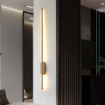 Modern Gold Aluminium Linear Led Wall Lighting Fixture 100cm | Warm