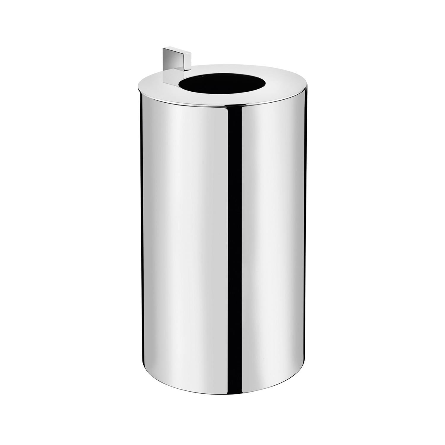Bathroom Bin Trash Can, 8l Capacity, Silver. Collection Kubic