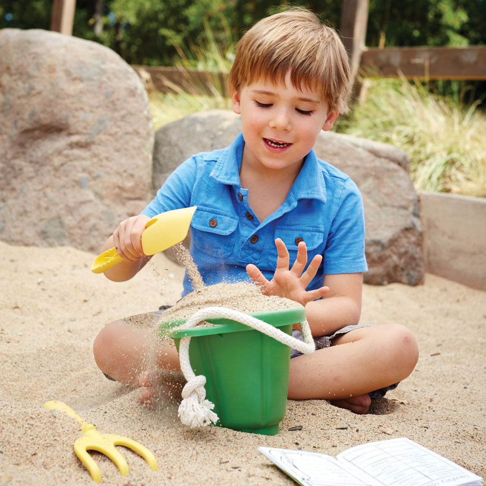 Green Bucket Sand Set, Made From 100% Recycled Plastic