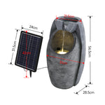 Solar-powered Outdoor Rockery Decor Water Fountain