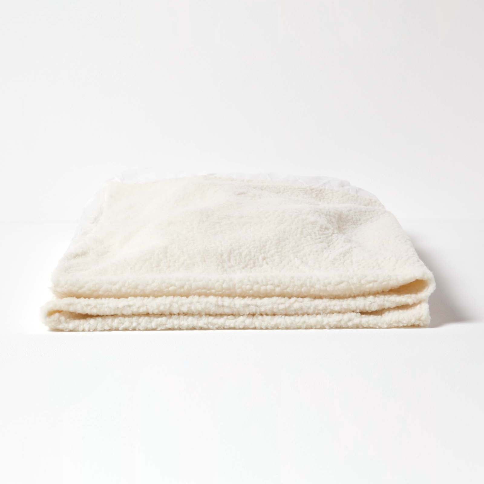 Deep Fitted Fleece Underblanket | Single | White