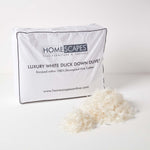 Luxury White Duck Down 4.5 Tog Summer Duvet | Single | White