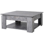 2 Tier Coffee Table With Bottom Shelf