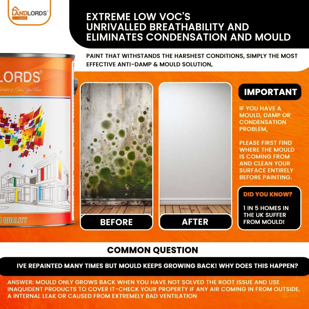 Kitchen & Bathroom Paint - Mould Resistant, Washable & Durable | 2.5l | Ultra White