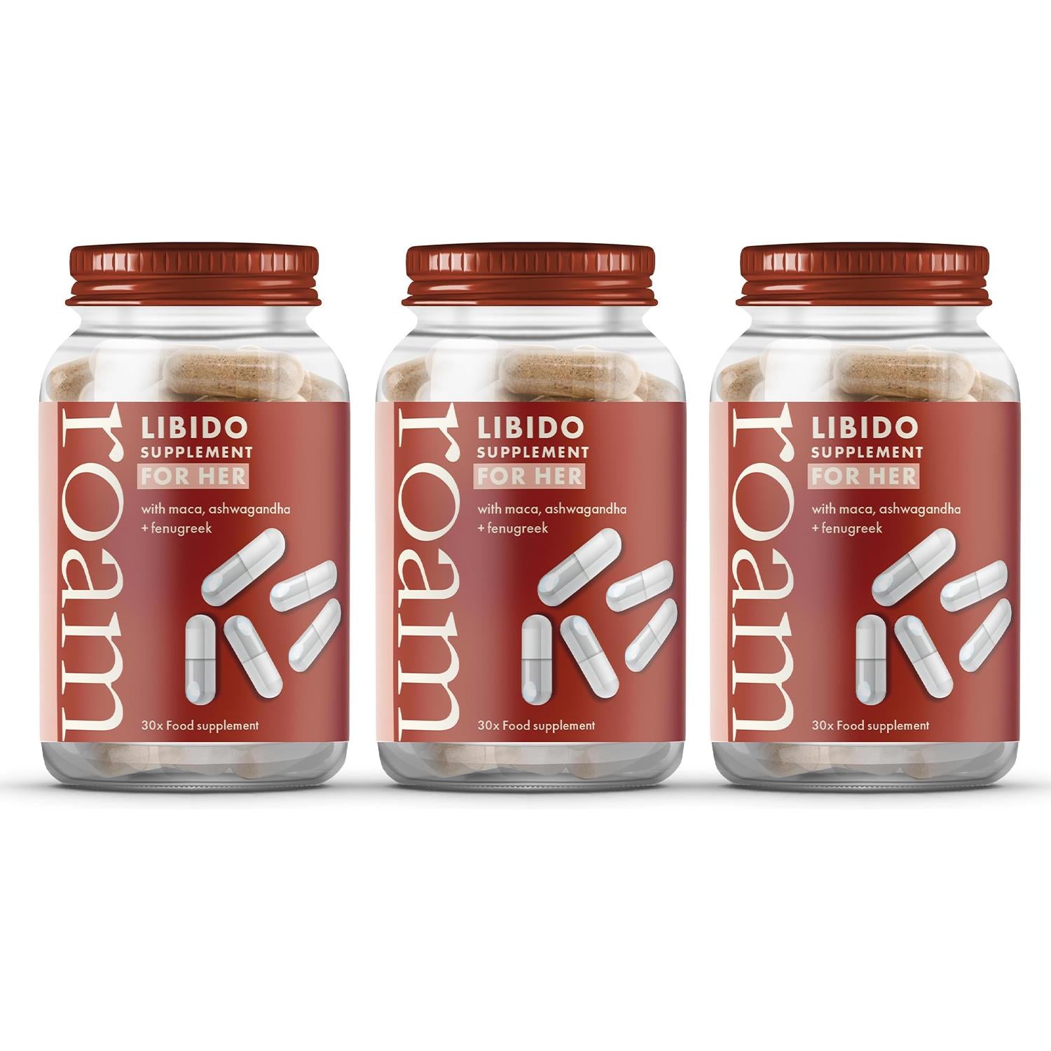 Roam Libido Supplements For Her, 3pk