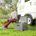 Car Refrigerator, Portable Compressor Car Fridge Freezer | Small | Light Green