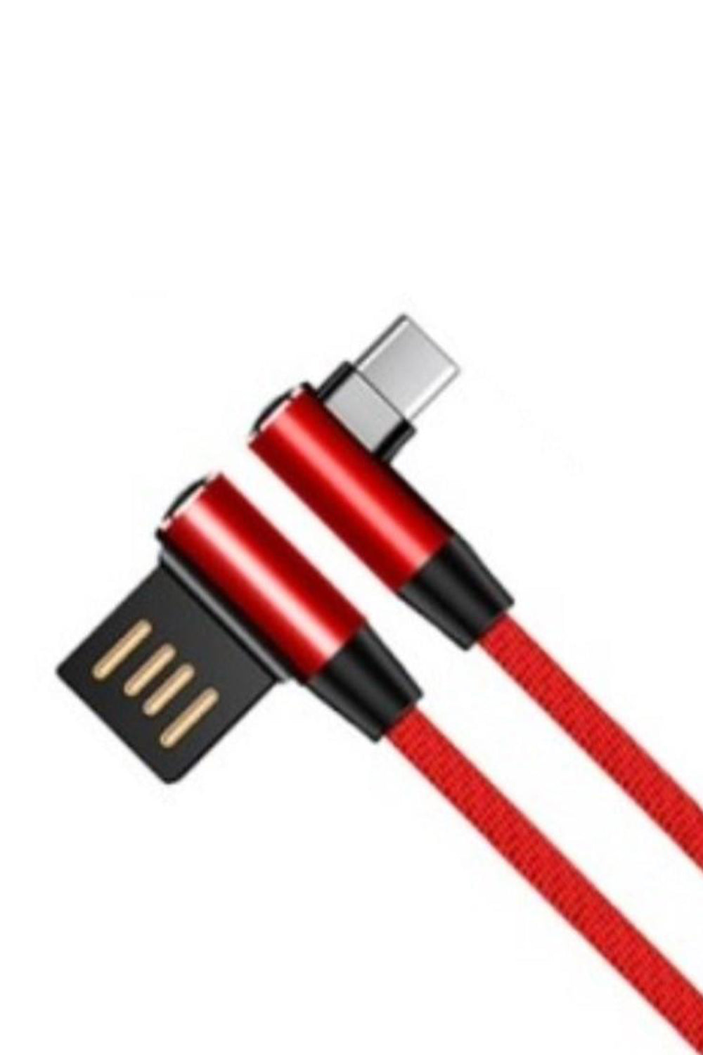 Flexible And Wrest Resistant Universal Type-c Aluminium Cable, Red
