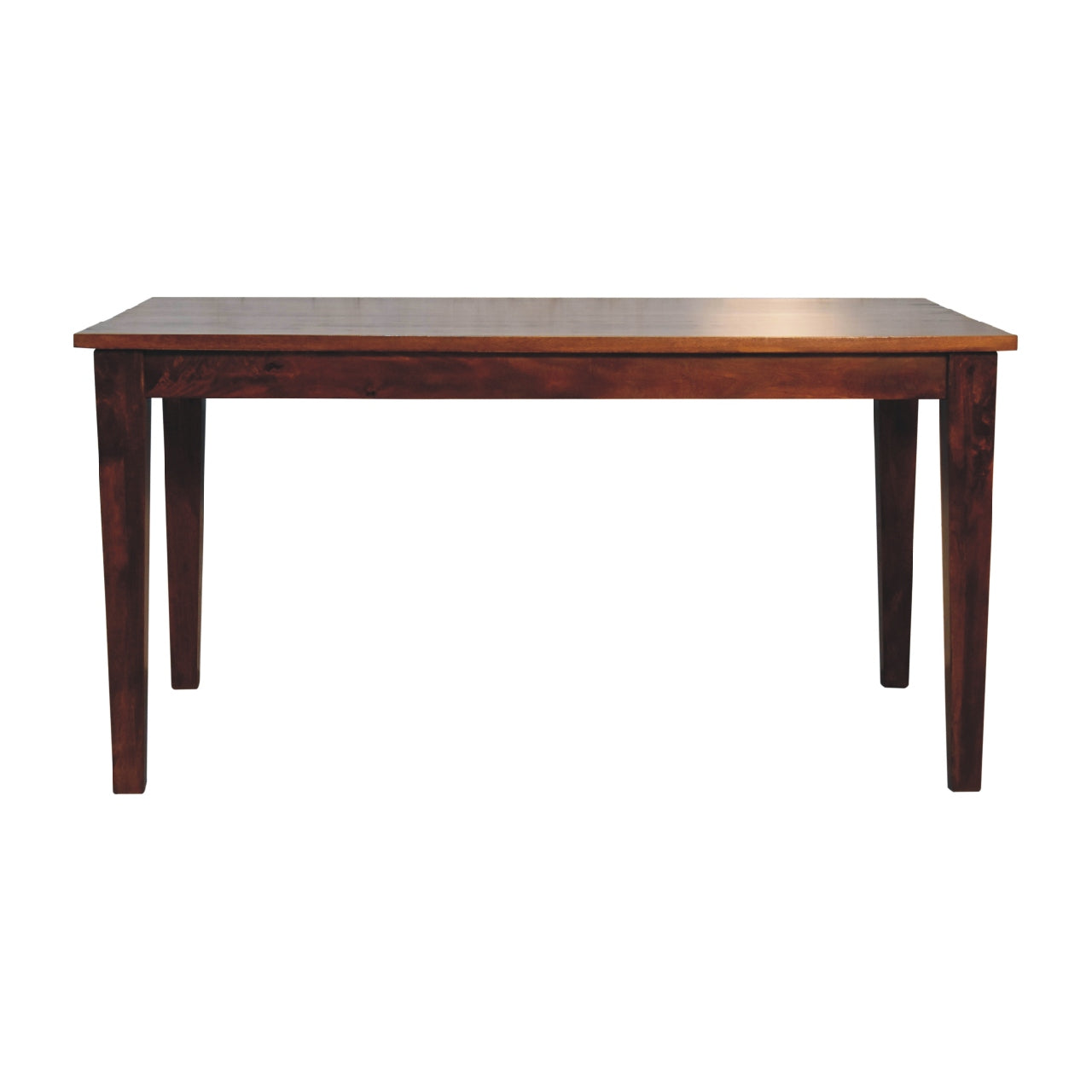 Solid Wood Chestnut Dining Table, Brown