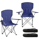 Camping Chair Set Of 2 Portable Folding | Blue