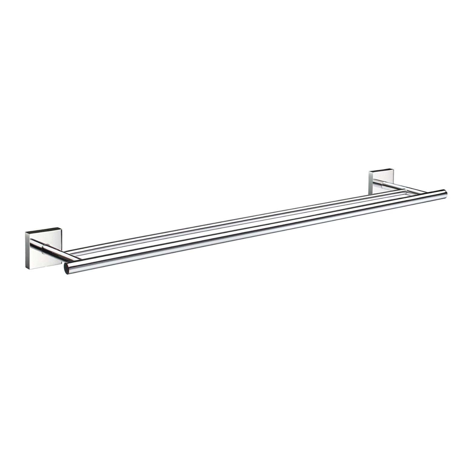 Towel Rail Wall Mounted Bathroom Storage Non Rust Brass | Double | Polished Chrome
