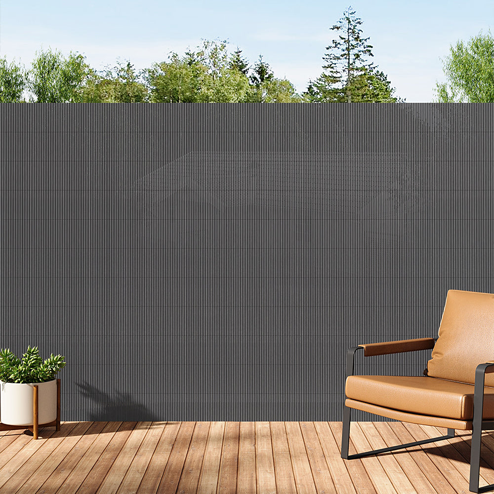 150cm W X 300cm L Sun-blocked Privacy Fence Screen Panels | One Size | Dark Grey