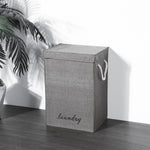 Foldable Home Laundry Baskets Laundry Hamper With Lid And Rope Handles
