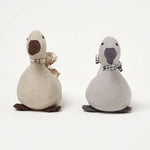 HOMESCAPES Weighted Duck Fabric Doorstop Pair