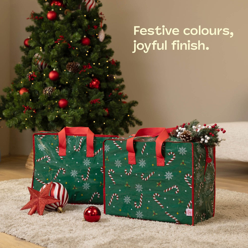 Festive Decoration Storage Bags With Zip Closure