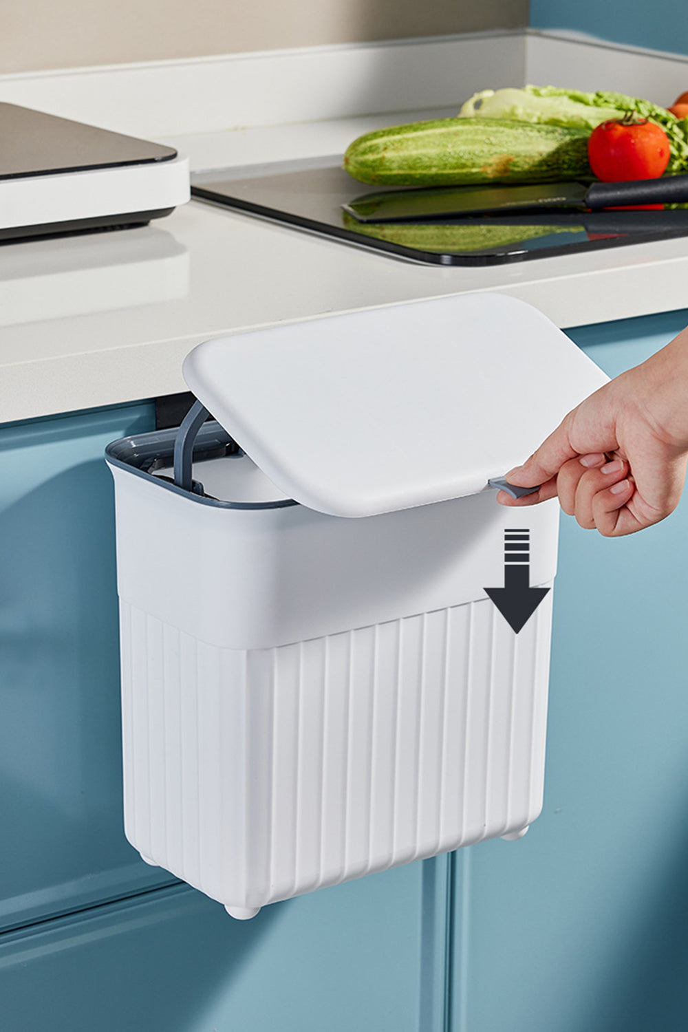 Kitchen Hanging Trash Can Waste Bin