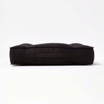 Faux Suede Coccyx Armchair Cushion | 50cm x 50cm | Black