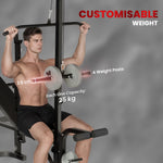 Multi-exercise Incline Or Flat Weight Bench W/ Bench Rack