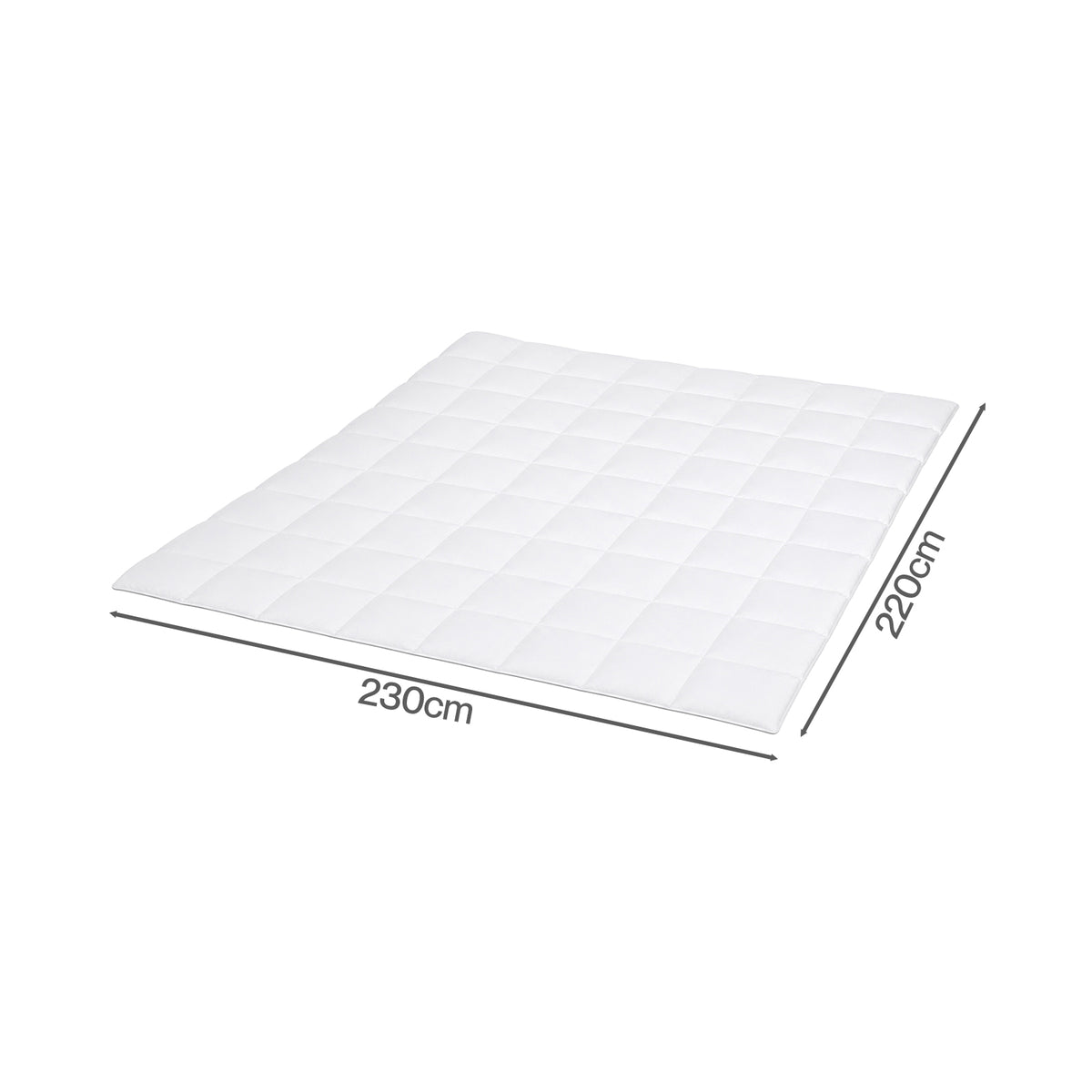 Duvet Goose Down Quilt 9tog 100% Cotton Cover Washable | King | White
