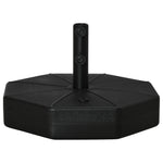 Octagonal Parasol Base Umbrella Stand, Black