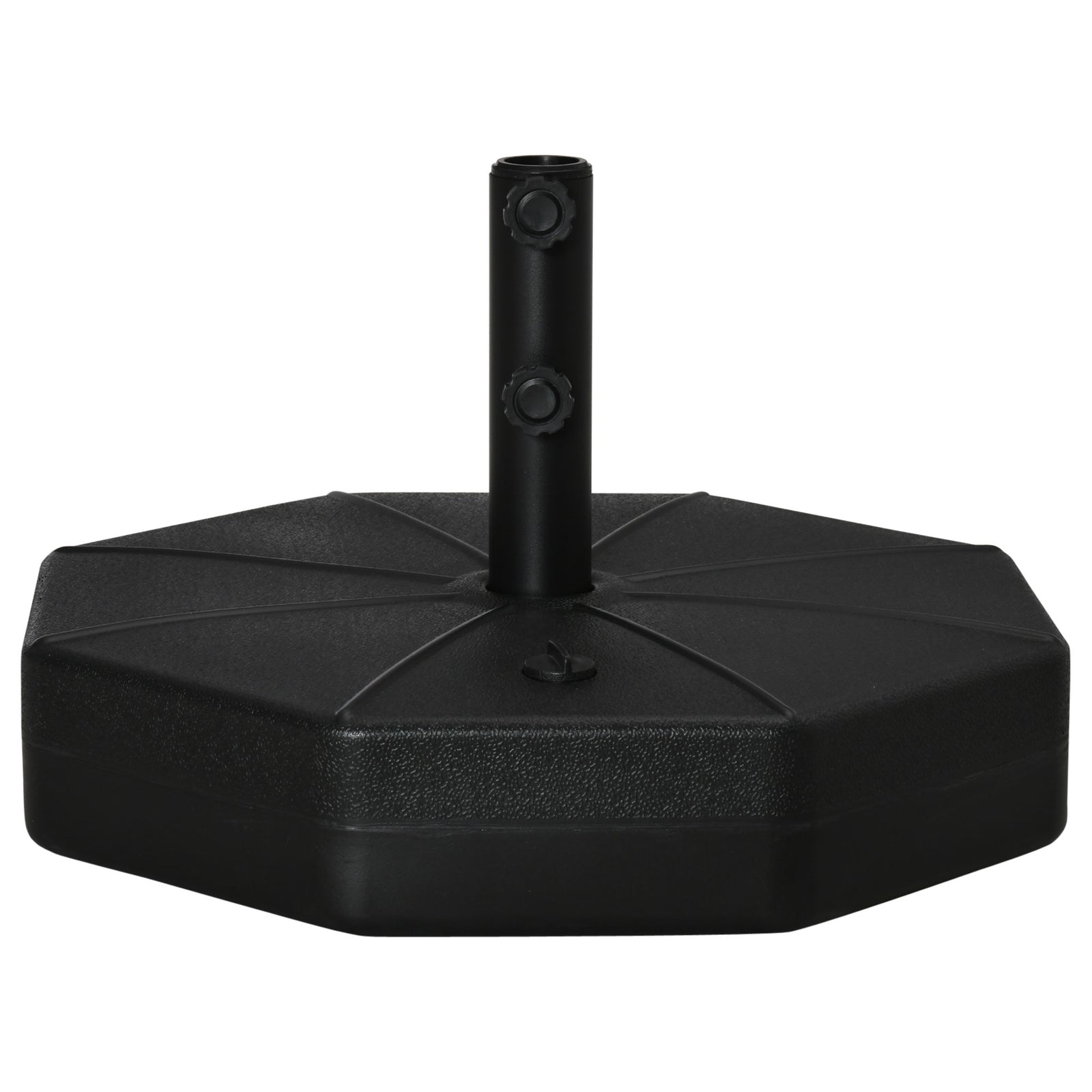 Octagonal Parasol Base Umbrella Stand, Black