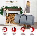 Xmas Tree Storage Bag 7ft Grey With Carry Handles