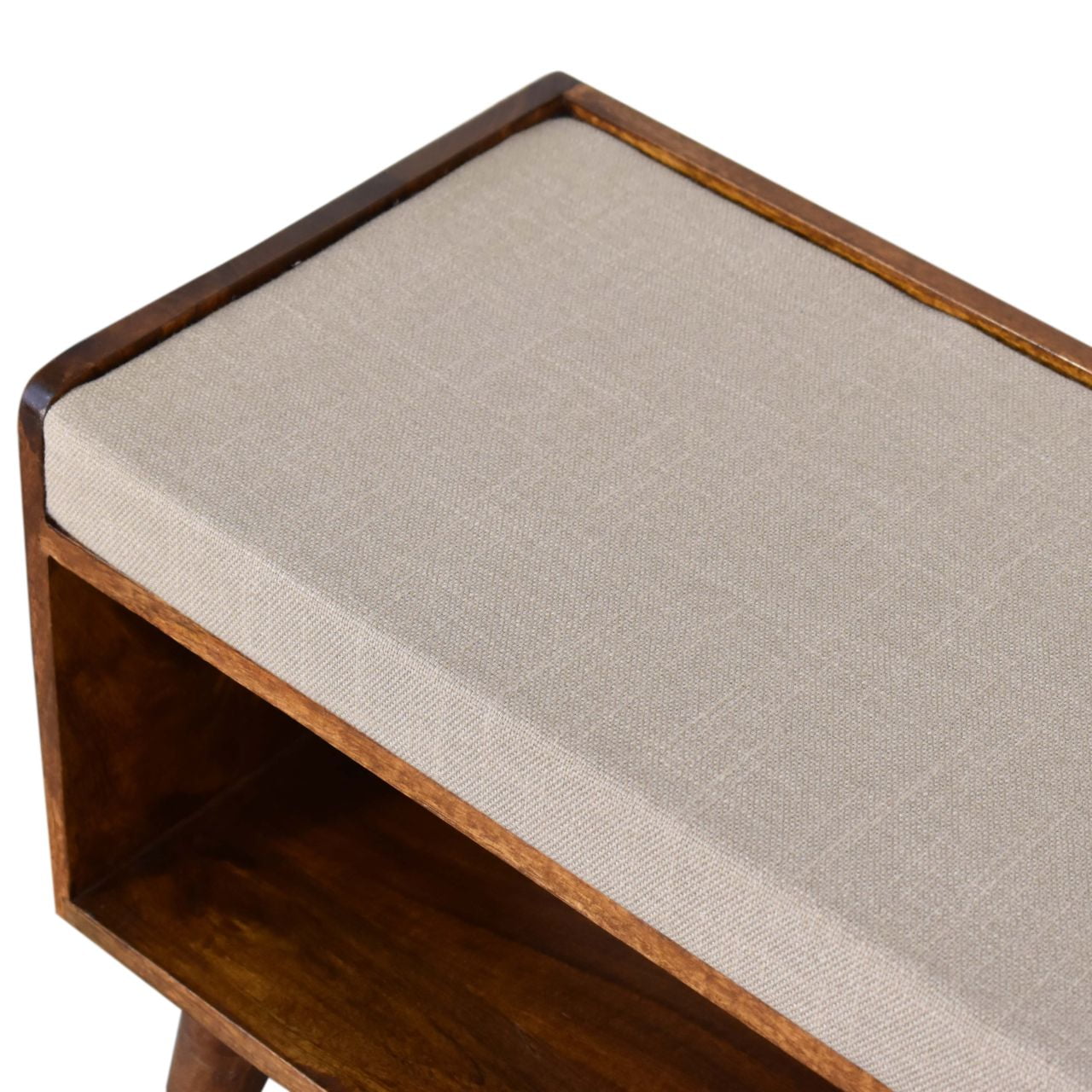 Solid Wood Mud Linen Nordic Storage Bench